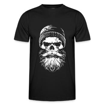 Bûcheron Crâne Bûcheron - T-shirt sport Homme - noir - Devant - AI Model Male 178 dark (178cm)