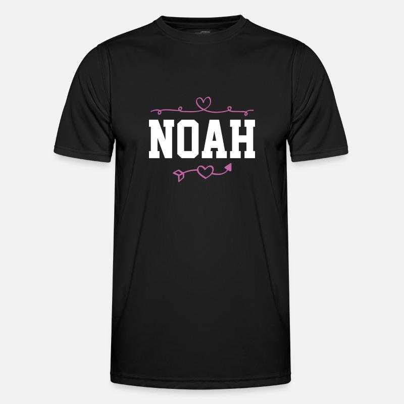 Noah - Männer Funktions-T-Shirt - Schwarz