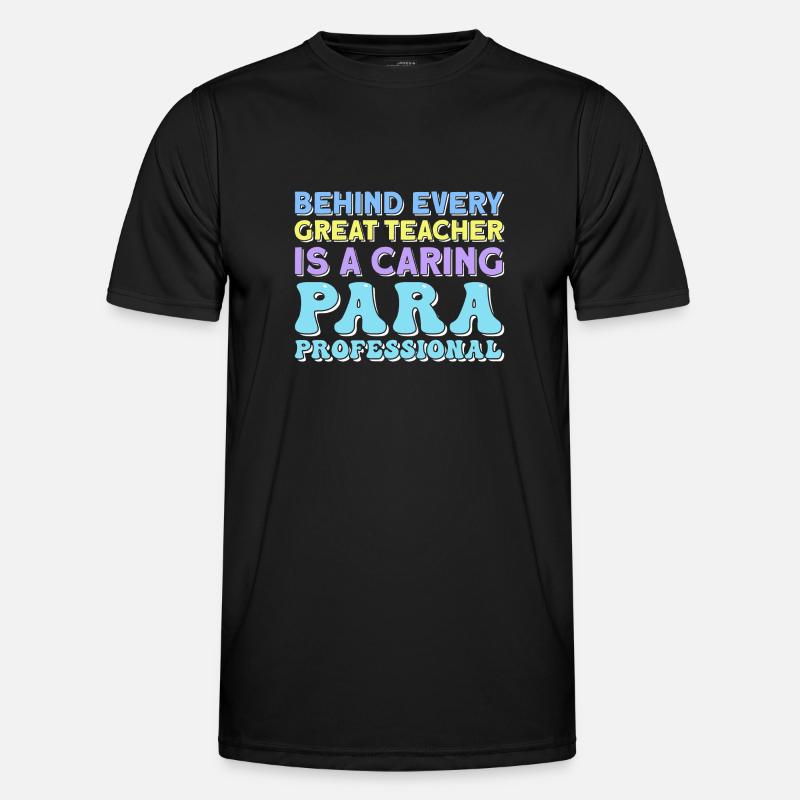 Paraprofessional - Männer Funktions-T-Shirt - Schwarz