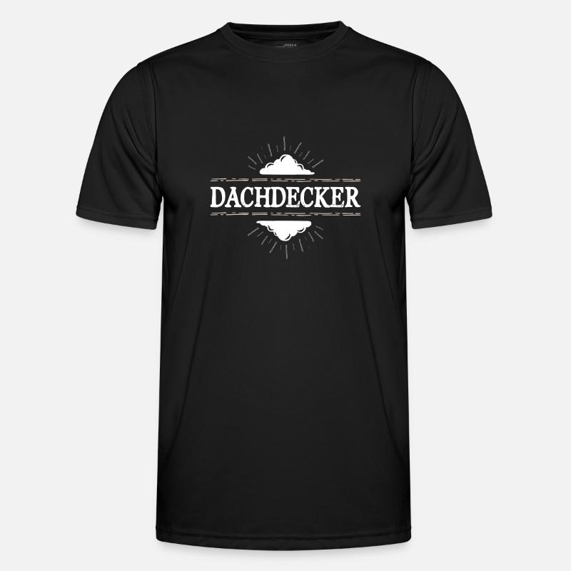 Dachdecker Beruf - Männer Funktions-T-Shirt - Schwarz