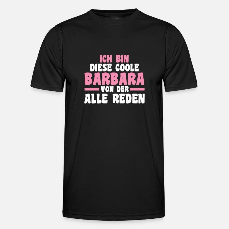 Barbara - Männer Funktions-T-Shirt - Schwarz