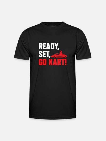 Go Kart Racing Karting Karting - Men's Functional T-Shirt - black