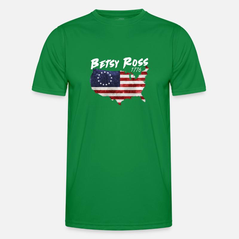 4. Juli Betsy Ross Männer Funktions-T-Shirt
