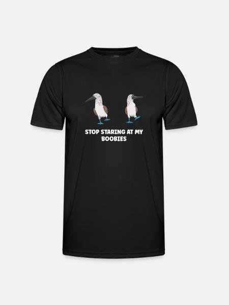 Blaufußtölpel Blue-footed Booby Seevogel - Männer Funktions-T-Shirt - Schwarz