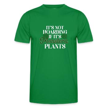 Monstera Deliciosa Albo Plante d’intérieur botanique - T-shirt sport Homme - vert - Devant - AI Model Male 178 dark (178cm)