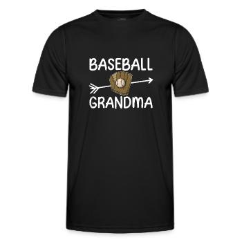 Gants Catcher Ball Baseball USA Dire - T-shirt sport Homme - noir - Devant - AI Model Male 178 dark (178cm)