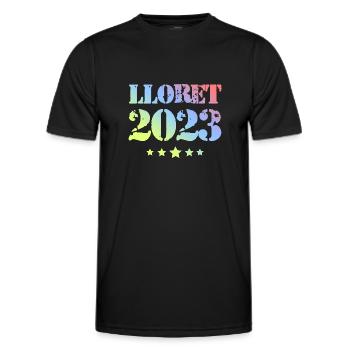 Lloret De Mar 2023 - T-shirt sport Homme - noir - Devant - AI Model Male 178 dark (178cm)