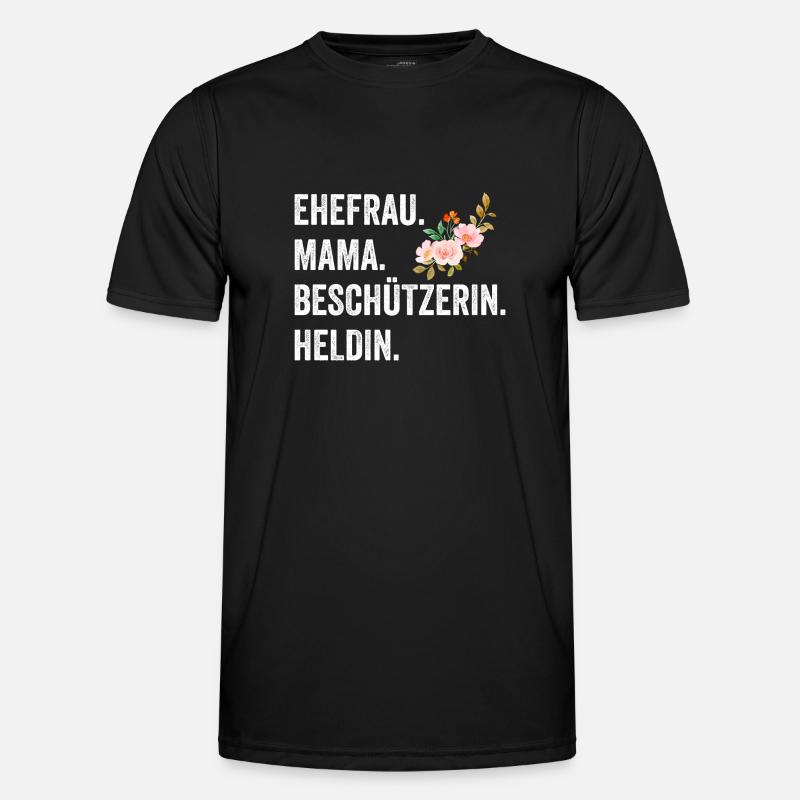 Ehefrau Mutter Mama - Männer Funktions-T-Shirt - Schwarz