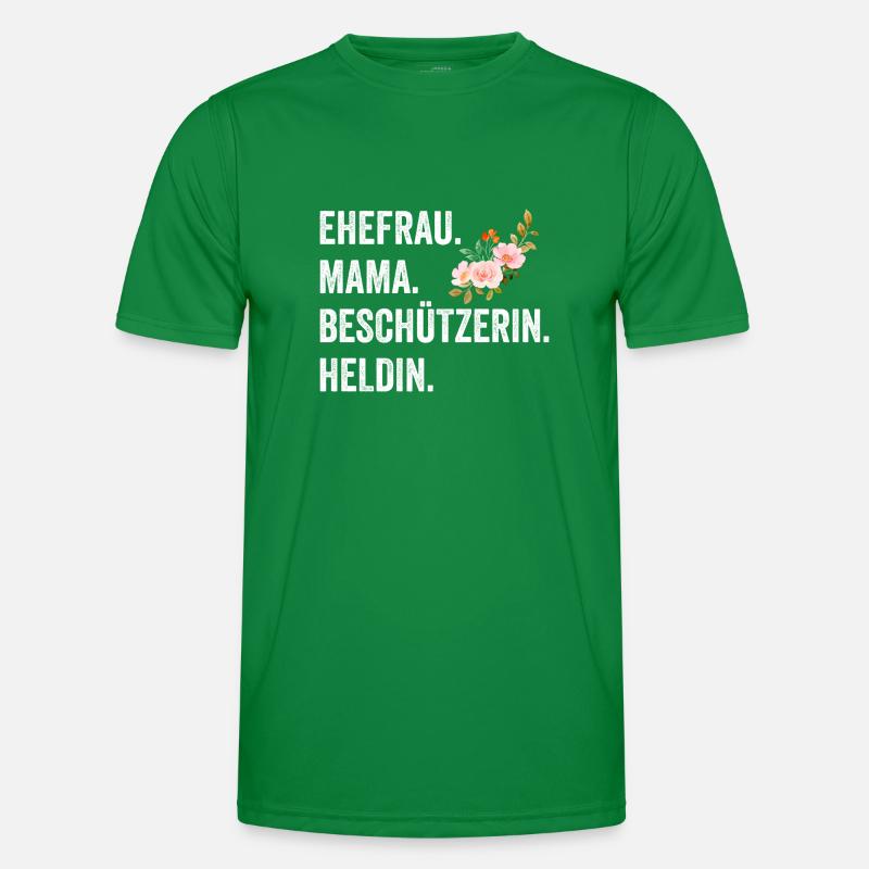 Ehefrau Mutter Mama Männer Funktions-T-Shirt