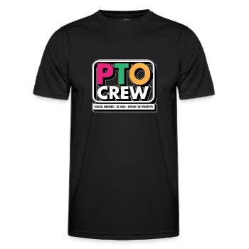 PTO Crew Parent Teacher Organization Team School - Männer Funktions-T-Shirt - Schwarz - Vorne - AI Model Male 178 dark (178cm)