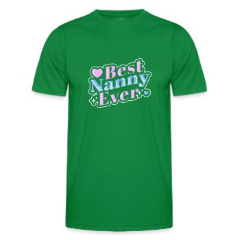 Nanny Babysitter Childminder - Men's Functional T-Shirt - kelly green - Front - AI Model Male 178 dark (178cm)