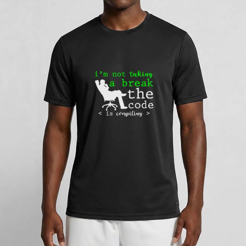 Je ne fais pas de pause, le code compile 2 T-shirt sport Homme