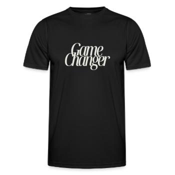 Changer la donne - T-shirt sport Homme - noir - Devant - AI Model Male 178 dark (178cm)