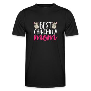 Chinchilla - Männer Funktions-T-Shirt - Schwarz - Vorne - AI Model Male 178 dark (178cm)