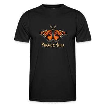Monarch butterfly American monarch butterfly - Men's Functional T-Shirt - black - Front - AI Model Male 178 dark (178cm)
