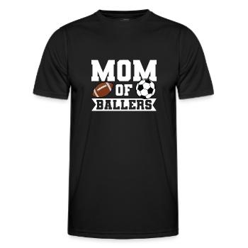 baller fussball baller Geschenk - Männer Funktions-T-Shirt - Schwarz - Vorne - AI Model Male 178 dark (178cm)