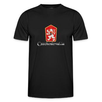 Tschechien Geschichte Slowakei patriotisch - Männer Funktions-T-Shirt - Schwarz - Vorne - AI Model Male 178 dark (178cm)