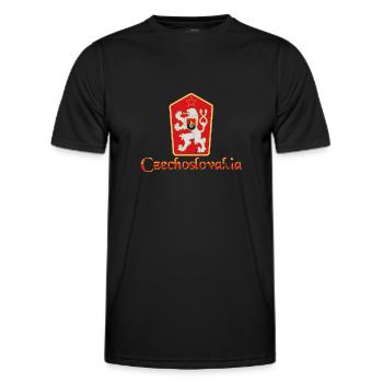 Tschechien Geschichte Slowakei patriotisch - Männer Funktions-T-Shirt - Schwarz - Vorne - AI Model Male 178 dark (178cm)