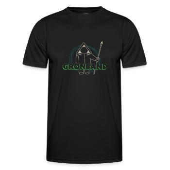 Grönland Tupilaq Thulemand Inuit Religion - Männer Funktions-T-Shirt - Schwarz - Vorne - AI Model Male 178 dark (178cm)