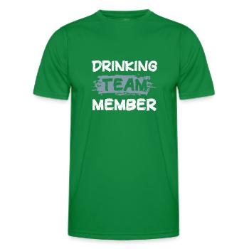 Drinking Team - Men's Functional T-Shirt - kelly green - Front - AI Model Male 178 dark (178cm)