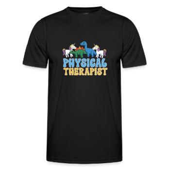 Physiotherapie Kinderphysiotherapeutin - Männer Funktions-T-Shirt - Schwarz - Vorne - AI Model Male 178 dark (178cm)