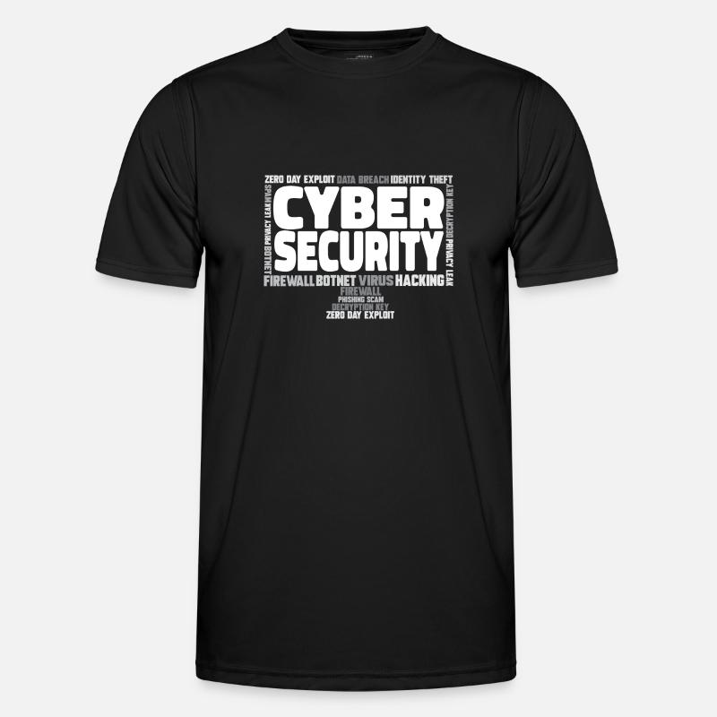 Cybersecurity Hackers IT Security - Men's Functional T-Shirt - black