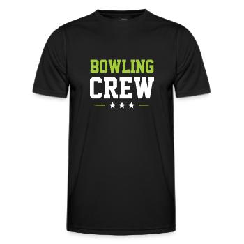 Équipe de bowling - T-shirt sport Homme - noir - Devant - AI Model Male 178 dark (178cm)