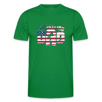Lutte Slogan Arts Martiaux - T-shirt sport Homme - vert - Devant - AI Model Male 178 dark (178cm)