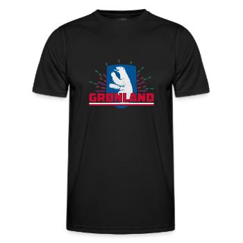 Tupilaq Grönland Thulemand Dänemark Inuit - Männer Funktions-T-Shirt - Schwarz - Vorne - AI Model Male 178 dark (178cm)