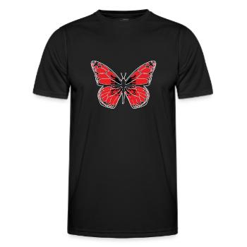 Drapeau albanais Aigle albanais Shqiponja - T-shirt sport Homme - noir - Devant - AI Model Male 178 dark (178cm)