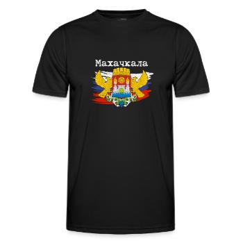 Dagestan Adler Kaukasus Papakha Dagestani - Männer Funktions-T-Shirt - Schwarz - Vorne - AI Model Male 178 dark (178cm)