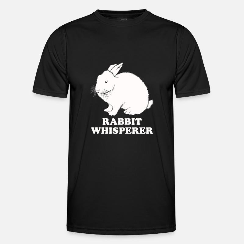 Rabbit Whisperer - Men's Functional T-Shirt - black