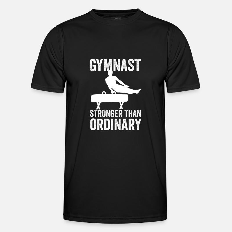 Männlicher Turner - Turner stärker als gewöhnlich - Männer Funktions-T-Shirt - Schwarz