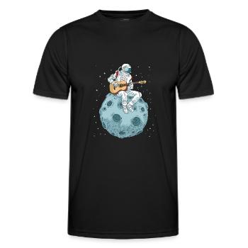 Guitare cadeau guitare guitare - T-shirt sport Homme - noir - Devant - AI Model Male 178 dark (178cm)