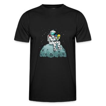 Astronaut Autism Awareness Autism Awareness - Men's Functional T-Shirt - black - Front - AI Model Male 178 dark (178cm)