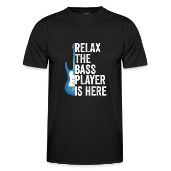Bass Player Bassist - Men's Functional T-Shirt - black - Front - AI Model Male 178 dark (178cm)