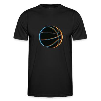 Surreal Magic Basketball - Men's Functional T-Shirt - black - Front - AI Model Male 178 dark (178cm)