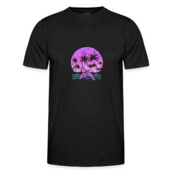 Dolphin - Men's Functional T-Shirt - black - Front - AI Model Male 178 dark (178cm)