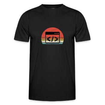 Je déteste le codage du programmeur de programmation - T-shirt sport Homme - noir - Devant - AI Model Male 178 dark (178cm)