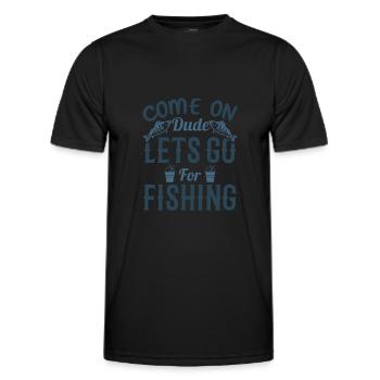 Fischer fischen frische Fische - Männer Funktions-T-Shirt - Schwarz - Vorne - AI Model Male 178 dark (178cm)