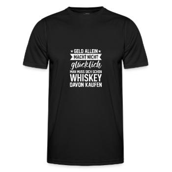 Alkohol saufen - Männer Funktions-T-Shirt - Schwarz - Vorne - AI Model Male 178 dark (178cm)