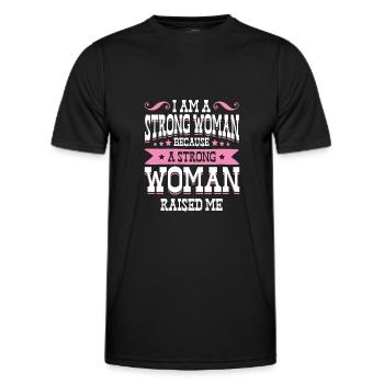 starke Frauen Frauenpower - Männer Funktions-T-Shirt - Schwarz - Vorne - AI Model Male 178 dark (178cm)