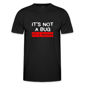 Programmer - Coder - Hacker - IT - Men's Functional T-Shirt - black - Front - AI Model Male 178 dark (178cm)