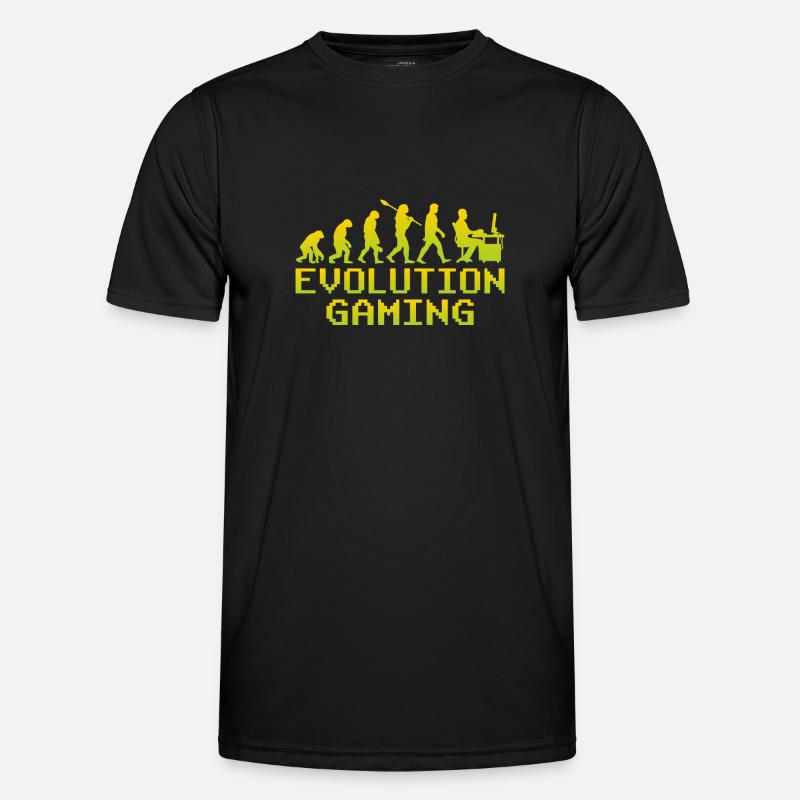Gaming Gift Gaming Evolution - Men's Functional T-Shirt - black