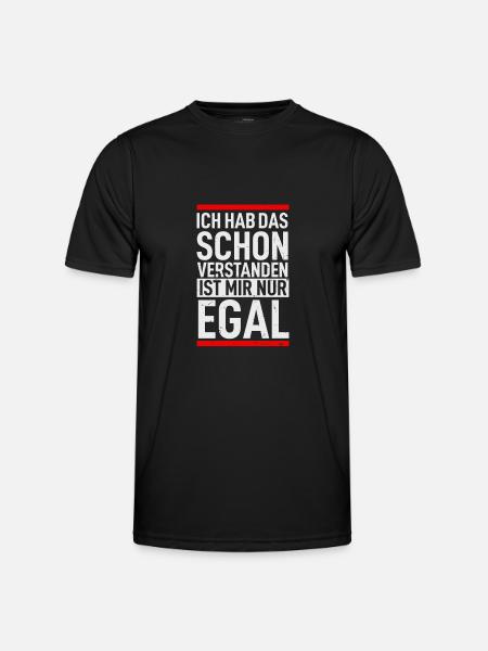 Lustig - Männer Funktions-T-Shirt - Schwarz