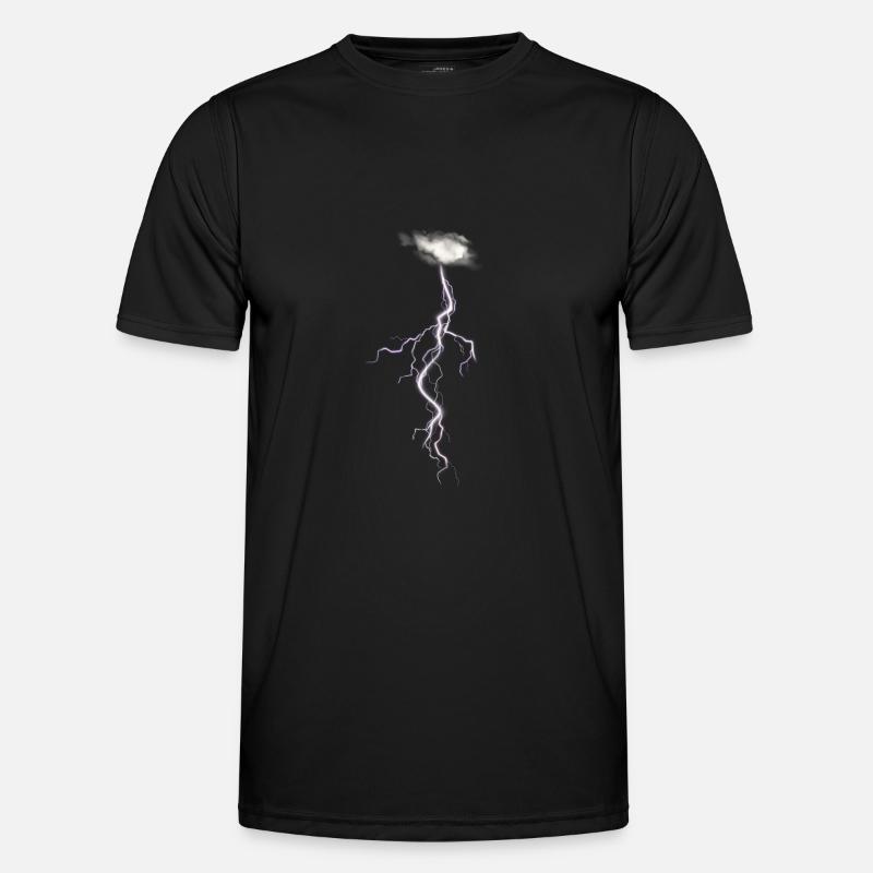 Lighting Gift Idea Lightning Bolt Graphic Men's Functional T-Shirt