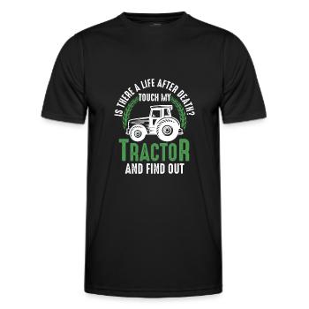 Tractor Tractors Tractor Gift - Men's Functional T-Shirt - black - Front - AI Model Male 178 dark (178cm)