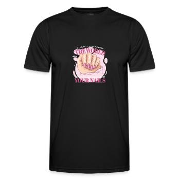 Nail Fairy Nail Design Beautician Nail Designer - Men's Functional T-Shirt - black - Front - AI Model Male 178 dark (178cm)