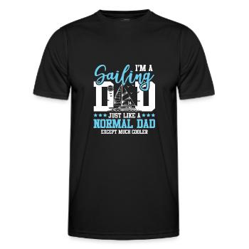 voile papa voile voile - T-shirt sport Homme - noir - Devant - AI Model Male 178 dark (178cm)