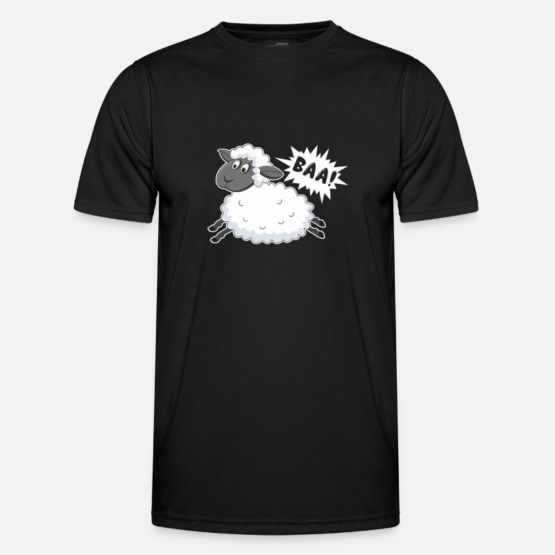 Sheep Baa Baaa Sheep - Men's Functional T-Shirt - black